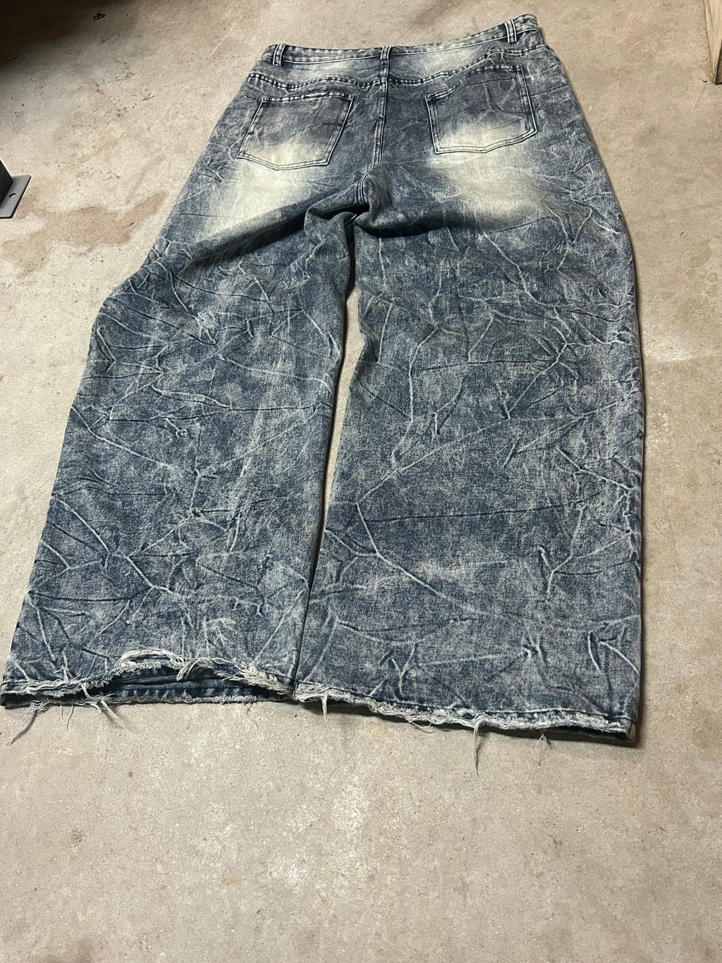 Distressed Denim Dirty saiint worldwide Jeans